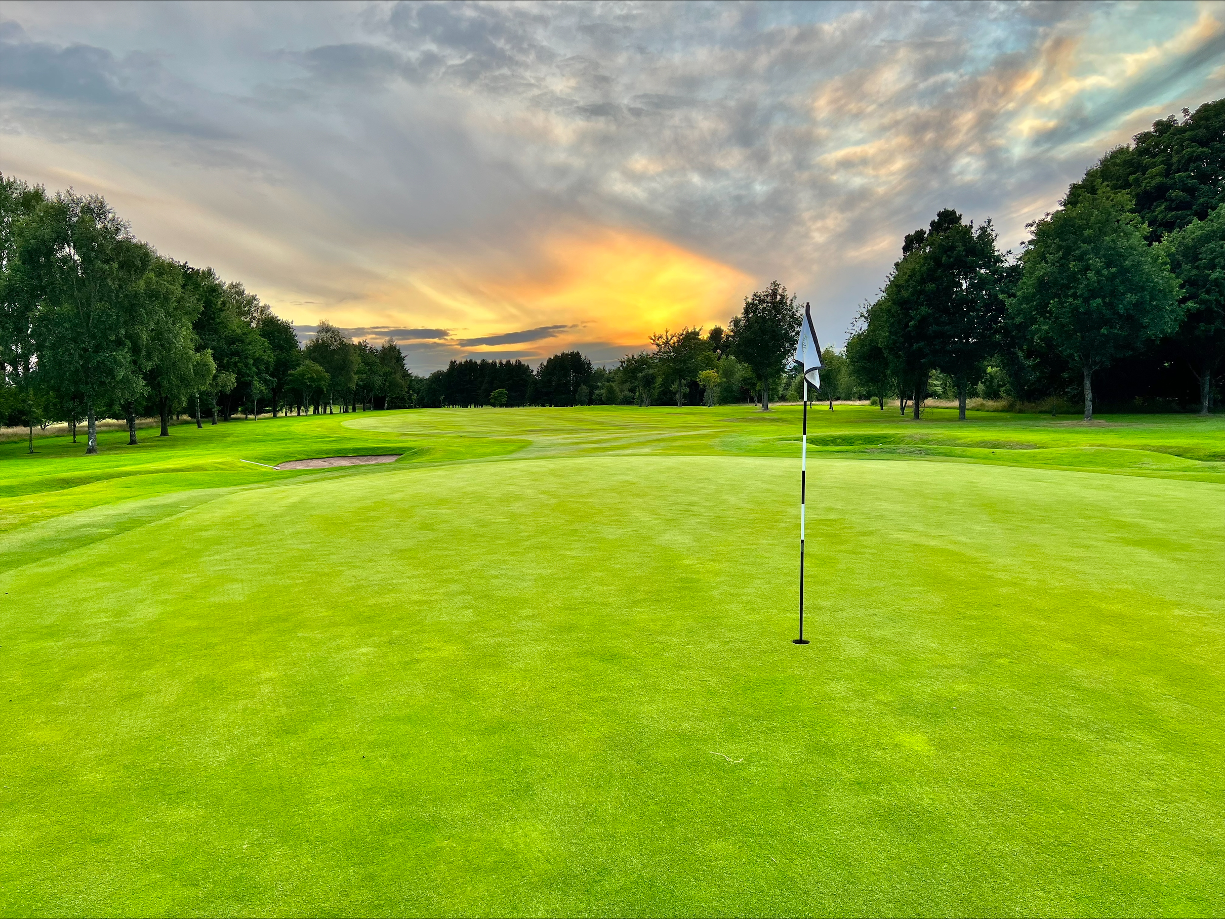 The putting green at Ralston Golf Club